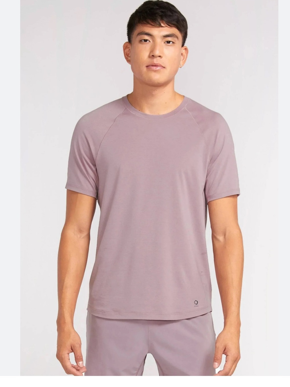 ALWRLD Men's Raglan SS Tee Elderberry Sz L